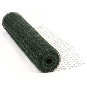 25mm PVC Green Coated Galvanised Chicken Wire Mesh - Available in multiple sizes and lengths - Image 8