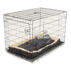 Alphapet® XXL (48") Heavy Duty Pet Dog Cage Inc Fitted Fleece Bed And Blanket - Image 3