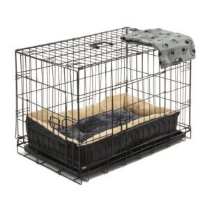 Alphapet® Medium (30") Heavy Duty Pet Dog Cage Inc Fitted Fleece Bed And Blanket - Image 3