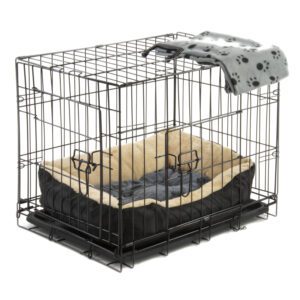Dog Cage with Bed & Blanket Small