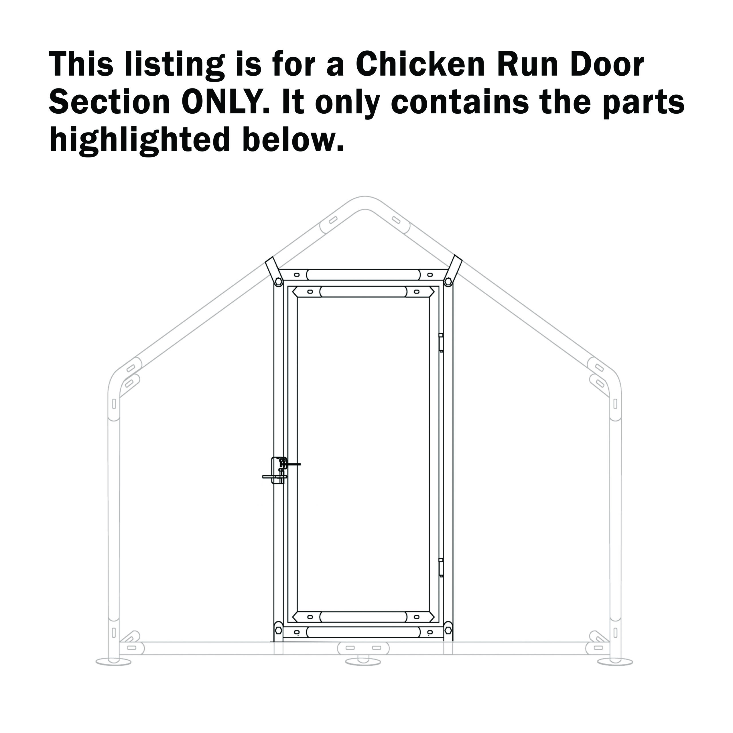 Chicken Run Door Parts List Image