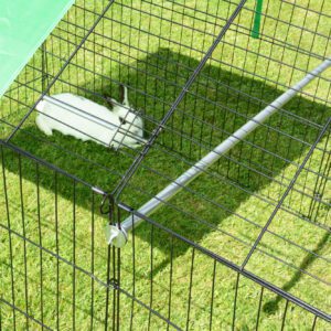 Alphapet® X-Large Rabbit Chicken Run Play Pen Enclosure with Pitched Roof - 330x103x103cm (130" x 40" x 40"). Perfect for rabbits, chicken, ducks or dogs. - Image 5