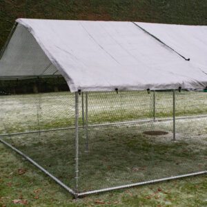 Alphapet® 4M Series 4m x 8m (32mm) Heavy Duty Walk In Galvanised Steel Chicken Run Coop - Image 12