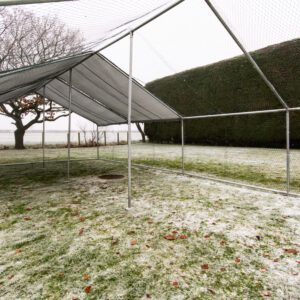 Alphapet® 4M Series 4m x 8m (32mm) Heavy Duty Walk In Galvanised Steel Chicken Run Coop - Image 11