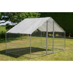 Alphapet® 3m x 2m (25mm) Walk In Galvanised Steel Chicken Run Coop - Image 4