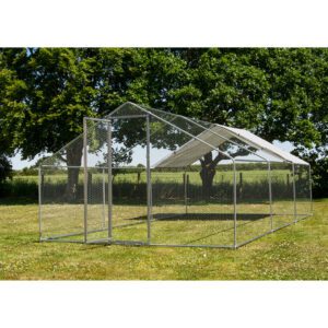Alphapet® 3m x 6m (25mm) Walk In Galvanised Steel Chicken Run Coop - Image 5