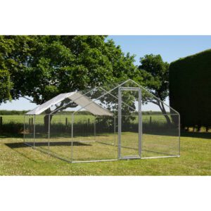 Alphapet® 3m x 6m (25mm) Walk In Galvanised Steel Chicken Run Coop - Image 4