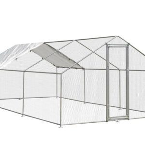 Alphapet® 3m x 6m (25mm) Walk In Galvanised Steel Chicken Run Coop - Image 6