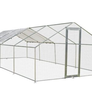 Alphapet® 3m x 8m (25mm) Walk In Galvanised Steel Chicken Run Coop - Image 6