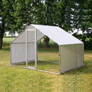 Alphapet® 3m x 2m (32mm) Heavy Duty Walk In Galvanised Steel Chicken Run Coop - Image 5